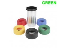 BIN LID IRIS ROUND FUNNEL GREEN