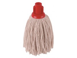 MOP HEAD PLASTIC SOCKET RED 12PY