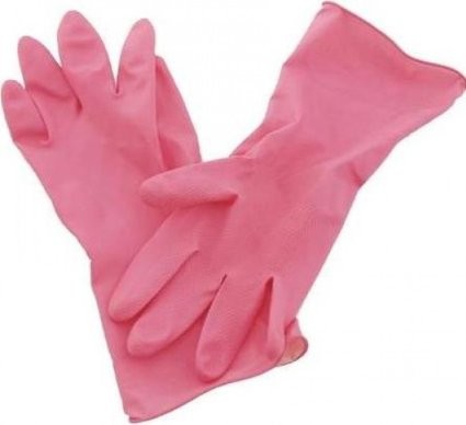 GLOVES RUBBER MARIGOLD PINK LARGE [HWM568] - per PAIR - Instock Group